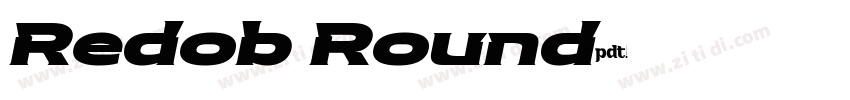 Redob Round字体转换
